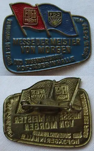 DDR Abzeichen Messe der Meister von Morgen MMM Halle 1960 FDGB FDJ (115942)