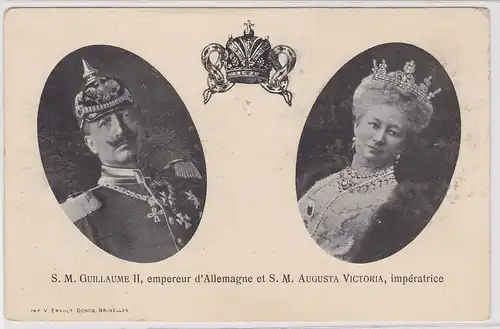 900933 Ak Kaiser Wilhelm II und Kaiserin Auguste Victoria um 1921