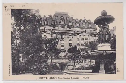 76516 Ak Paris Hotel Louvois Square Louvois 1924