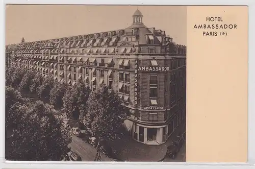 97430 Ak Paris Hotel Ambassador Boulevard Hausmann 16 um 1930