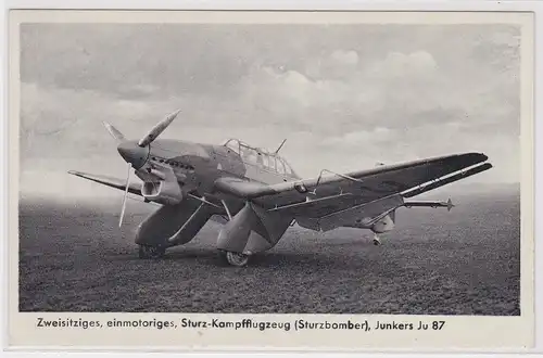 74908 Ak Sturz Kampfflugzeug Junkers Ju 87, 1939