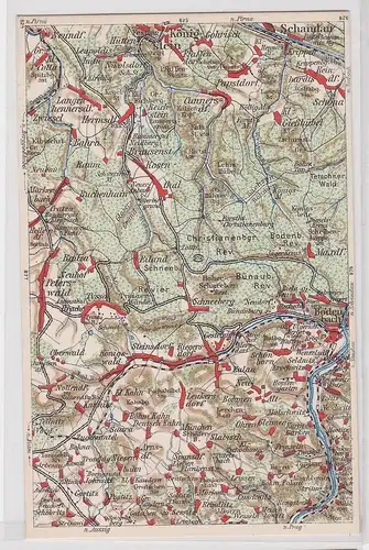 902407 Landkarten Ak Wona-Karte Bodenbach, Peterswald, Königstein usw.