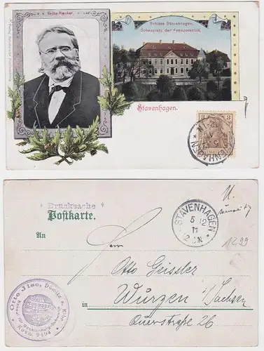 903236 AK Stavenhagen - Schloss Stavenhagen, Schauplatz der Franzosentid 1911