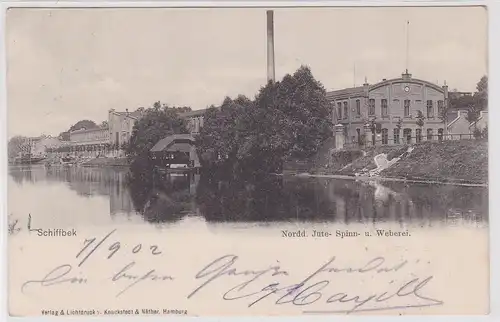 903595 AK Schiffbek - Norddeutsche Jute-Spinn- und Weberei 1902