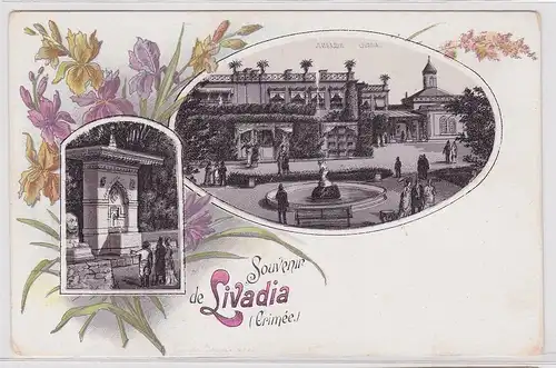 902700 Lithografie Mehrbild AK Souvenir de Livadia (Crimée)