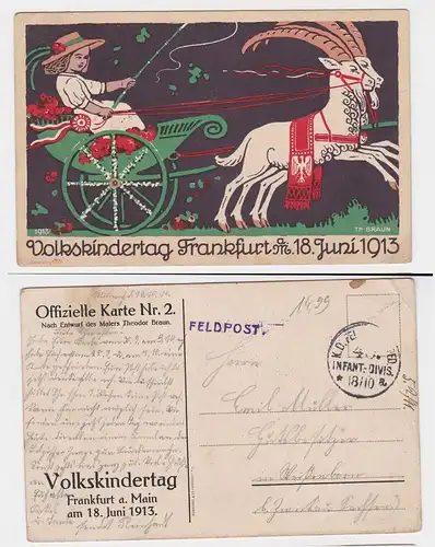 903227 Künstler AK Volkskindertag Frankfurt am Main 18. Juni 1913