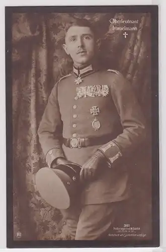 902620 AK Oberleutnant Immelmann mit Pour le Mérite - Postkartenvertrieb W.Sanke
