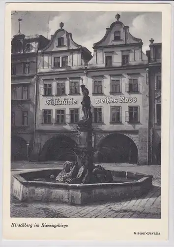 83390 AK Hirschberg (Jelenia Góra) im Riesengebirge - Gaststätte weißes Ross