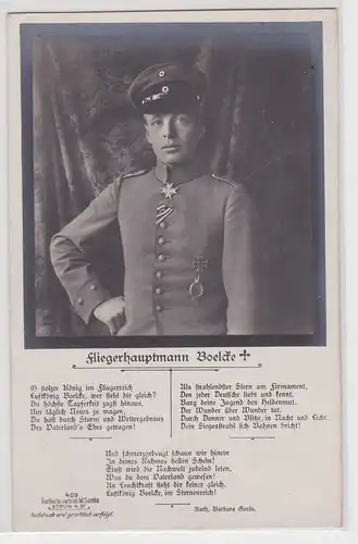 50364 AK Fliegerhauptmann Boelcke mit Pour Le Mérite, Postkartenvertrieb W.Sanke
