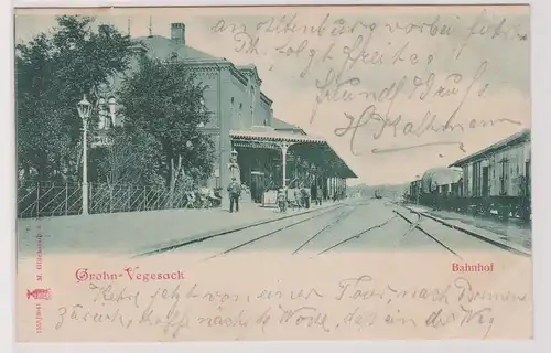 99328 Ak Grohn-Vegesack Bahnhof 1900