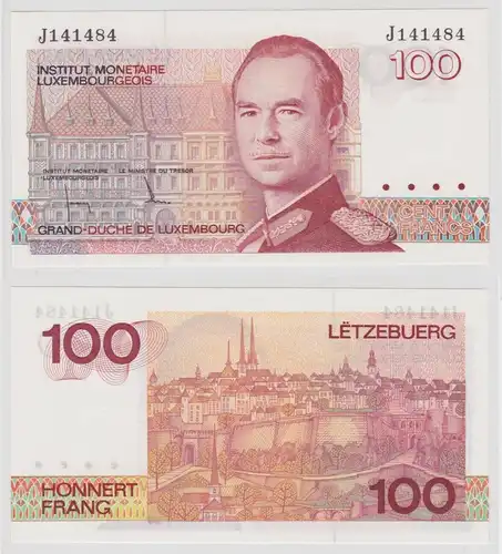 100 Francs Banknote Luxemburg (1986) kassenfrisch UNC (151608)