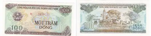 100 Dong Banknote Vietnam 1991 bankfrisch UNC (129061)