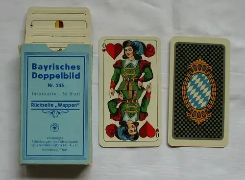 Tarokkarte Bayrisches Doppelbild Nr. 243 Altenburg Spielkarten-Fabriken (104397)