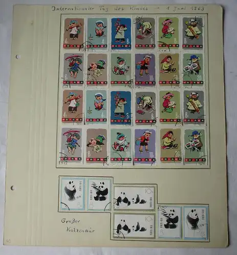 VR China 1963 Briefmarken Michel 702-713, 736-738 A und B gest. (163573)