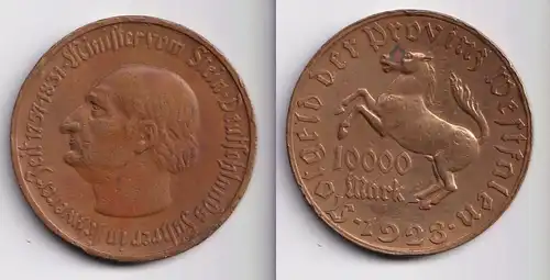 10000 Mark Notgeld der Provinz Westfalen 1923 Jäger N 20a  (151518)