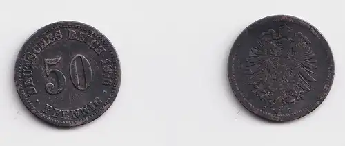50 Pfennig Silber Münze Kaiserreich 1876 C Jäger 7 (153078)