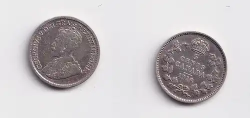 5 Cents Silber Münze Kanada Canada 1918 (146045)