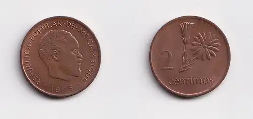 2 Centimos Kupfer Münze Mosambik Moçambique 1975 (149272)