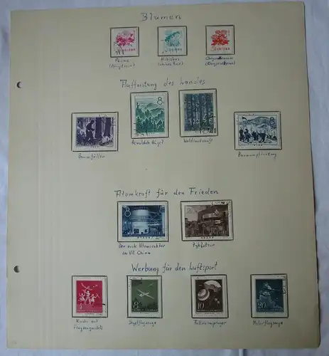 VR China 1958 Briefmarken Michel 410-412,416-425 gest. (158210)