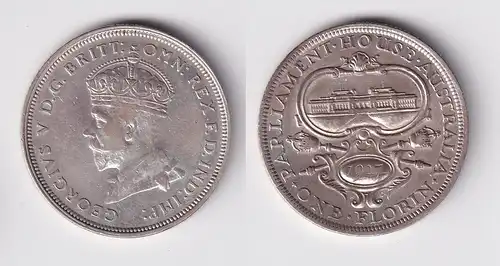 1 Florin Silber Münze Australien Parlament Georg V 1927 vorzüglich (152174)
