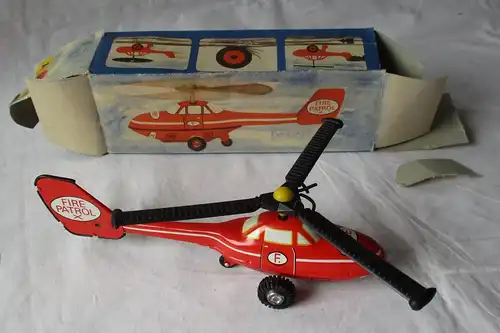 DDR Modell VEB plasticart Annaberg-Buchholz Fire Patrol Hubschrauber (127273)