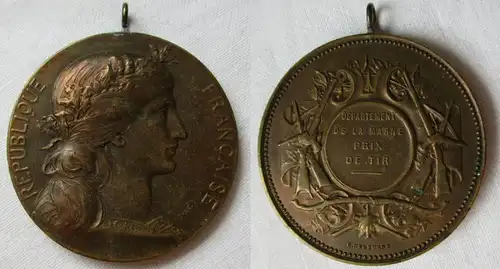 seltene Medaille Frankreich Département de la Marne Prix de Tir (119029)