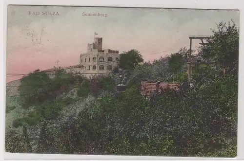 904237 Ak Bad Sulza - Sonnenburg und Gondelbahn 1909