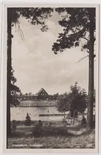 903289 Foto Ak Olbersdorf - Volksbad, Zittauer Gebirge um 1931