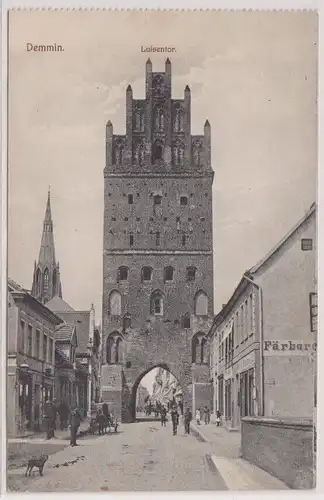 903762 Ak Demmin - Blick auf das Luisentor 1911