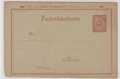 10188 Privatpost Ganzsache Berliner Omnibus & Packetfahrtkarte AG 2 Pfennig