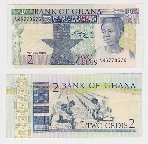 2 Cedis Banknote Bank of Ghana 2.1.1980 Pick 18 (163996)