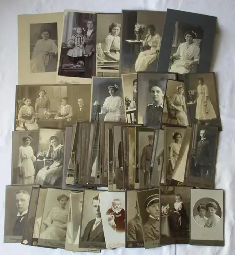 Sammlung mit 50 Kabinettfotos von Altenburger Photographen um 1910 (141598)