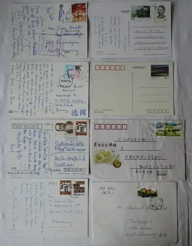 72 Briefe und Karten mit Briefmarken Volksrepublik China 1990 bis 2012 (112889)