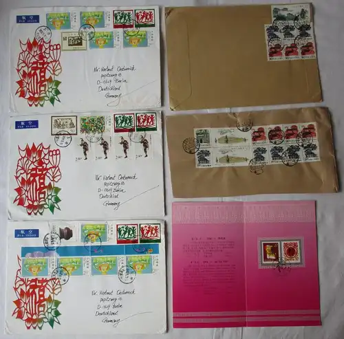 72 Briefe und Karten mit Briefmarken Volksrepublik China 1990 bis 2012 (112889)