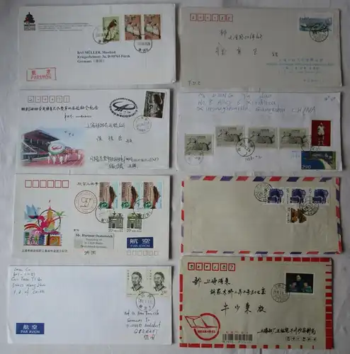 72 Briefe und Karten mit Briefmarken Volksrepublik China 1990 bis 2012 (112889)