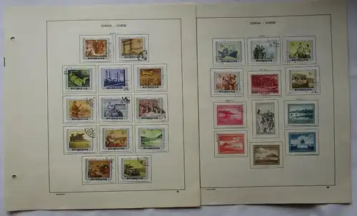 VR China 1955/56 Briefmarken Michel 269-277,286,288-296,314-318 gest. (124177)