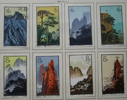 VR China 1963 Briefmarken Michel 736 bis 759 gest. (103608)