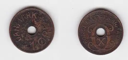1 Öre Kupfer Münze Dänemark 1932 (119311)