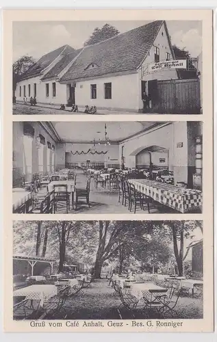95104 Mehrbild Ak Gruß vom Café Anhalt Geuz um 1920
