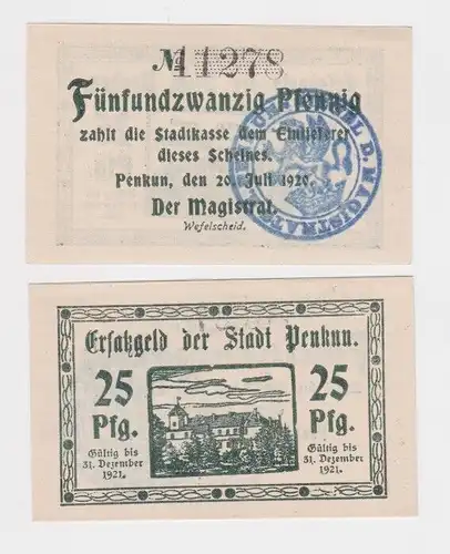 25 Pfennig Banknote Notgeld Stadt Penkun 20.Juli 1920 (146613)