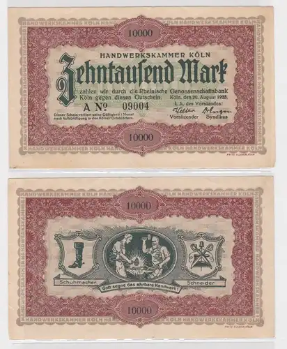 10000 Mark Banknote Handwerkskammer Köln 20.08.1923 (135164)