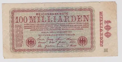 100 Milliarden Mark Inflation Banknote 5.11.1923 Ro.130 b (143572)