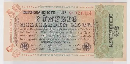 50 Milliarden Mark Banknote Inflation 10.10.1923 Rosenberg Nr.117 d (140946)