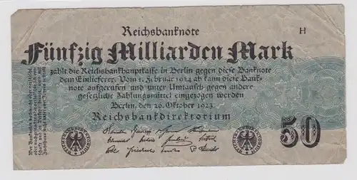 50 Milliarden Mark Banknote Berlin 26.Oktober 1923 Rosenberg 122 b (138738)