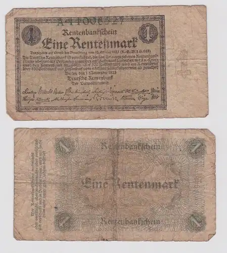 1 Rentenmark Banknote Weimarer Republik 1.11.1923 Ro Nr.154 a (131330)