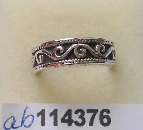 hübscher Ring 925er Silber mit germanischen Ornamenten (114376)