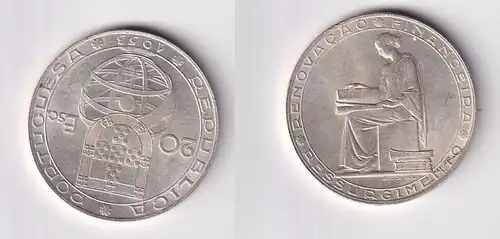 20 Escudos Silber Münze Portugal Finanzreform 1953 (162041)
