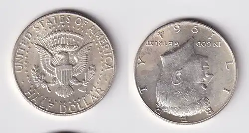 1/2 Dollar Silber Münze USA 1964 vz (162946)
