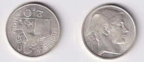 20 Franc Silber Münze Belgien 1950 ss (163590)