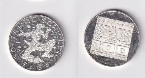 100 Schilling Silber Münze Österreich 1975 50 Jahre Schilling (162110)